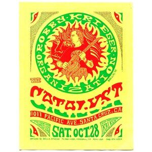 Robby Krieger 1995 Concert Handbill – The Catalyst, Santa Cruz – Bella Art